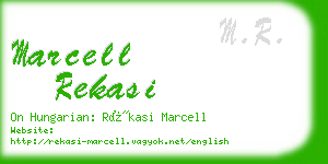 marcell rekasi business card